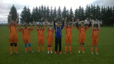 KOŽLÍ - HNĚVKOVICE  4:8 - 20.9.2015 - zleva Dominik Smejkal, Toník Vrána, Mirek Sedláček, Roman Čmedla, Pavel Janů, Veronika Veselá, Vítek Horký, Jakub Veselý